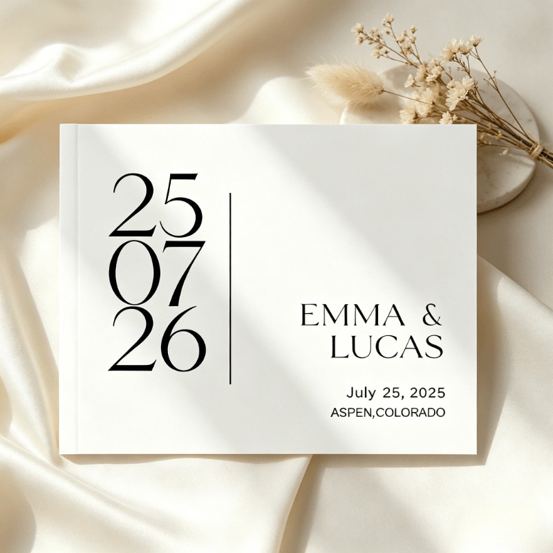 Personalized Guest Book - Custom Wedding Guest Book, Guest Book