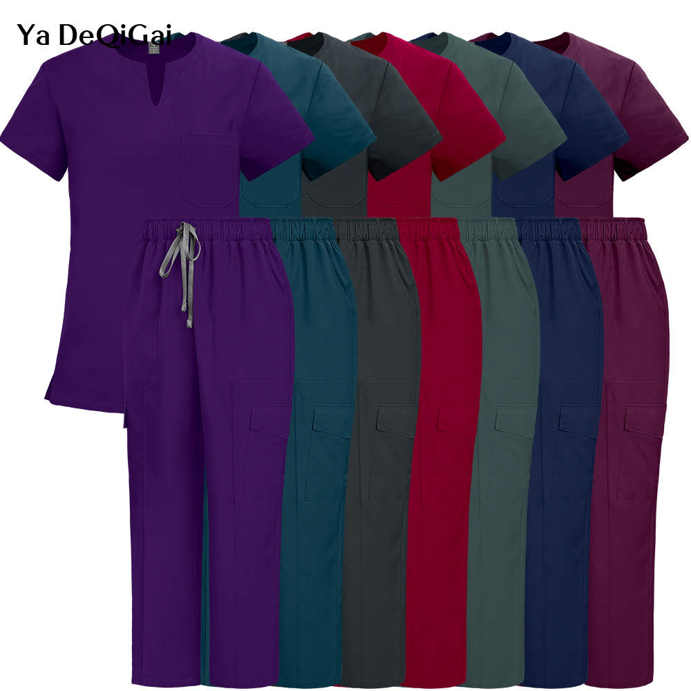 Wedding Job - Medical Nurse Uniforms 2Pcs Clinical Nursing