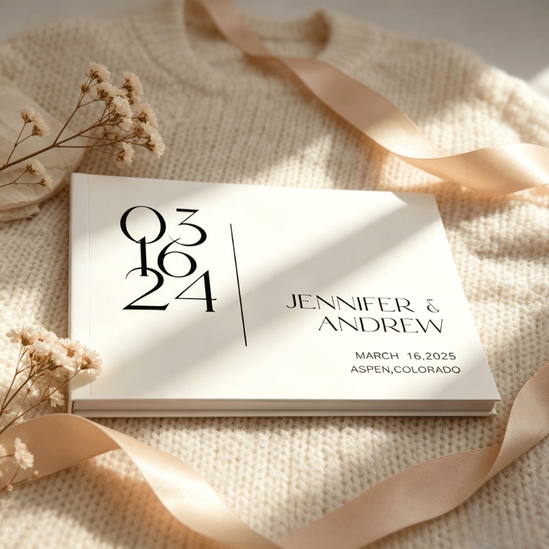 Custom Wedding Guest Book, Gue - Personalized Guest Book recension och pris