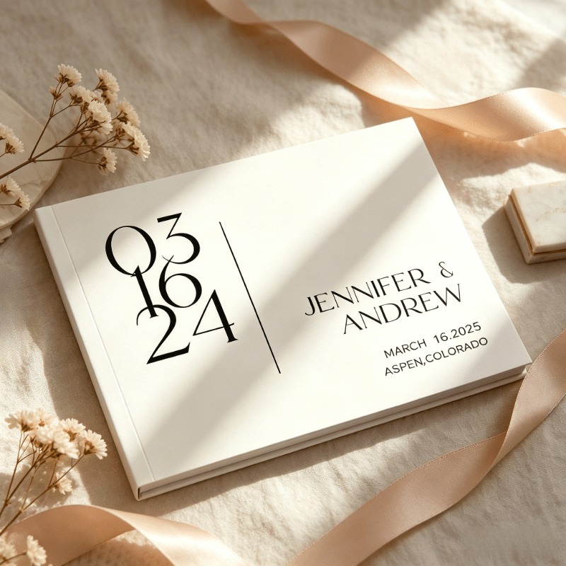 Custom Wedding Guest Book, Gue - Personalized Guest Book recension och pris