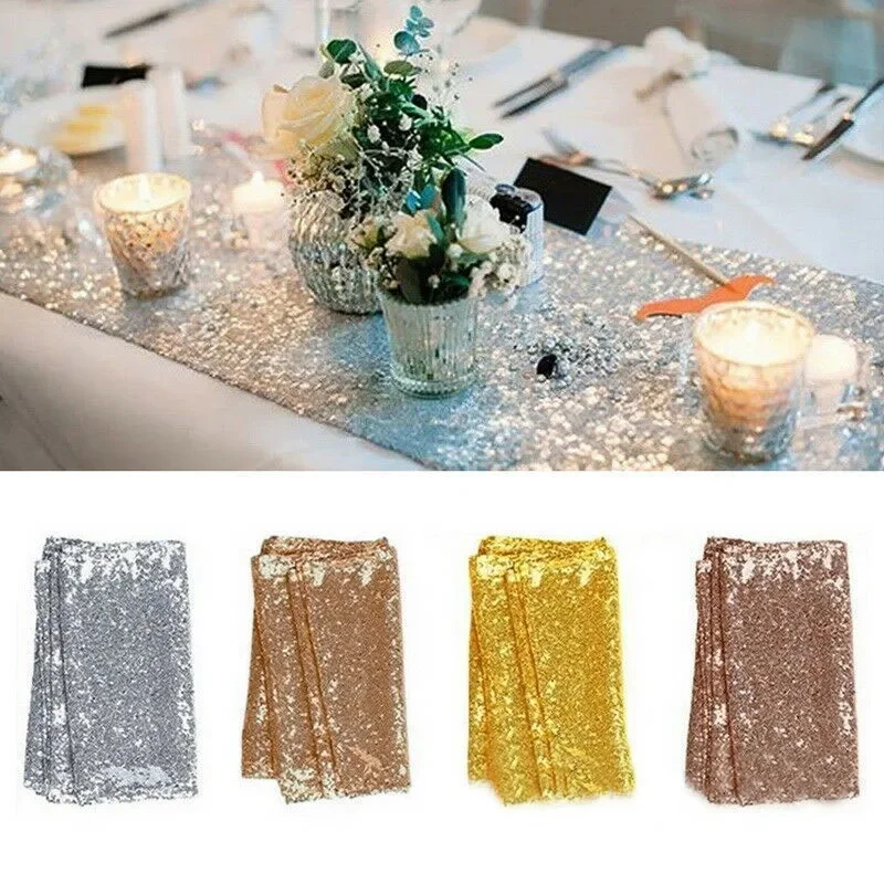 Festive Sequin Tablecloth Tabl - Table Runner Sequin recension och pris