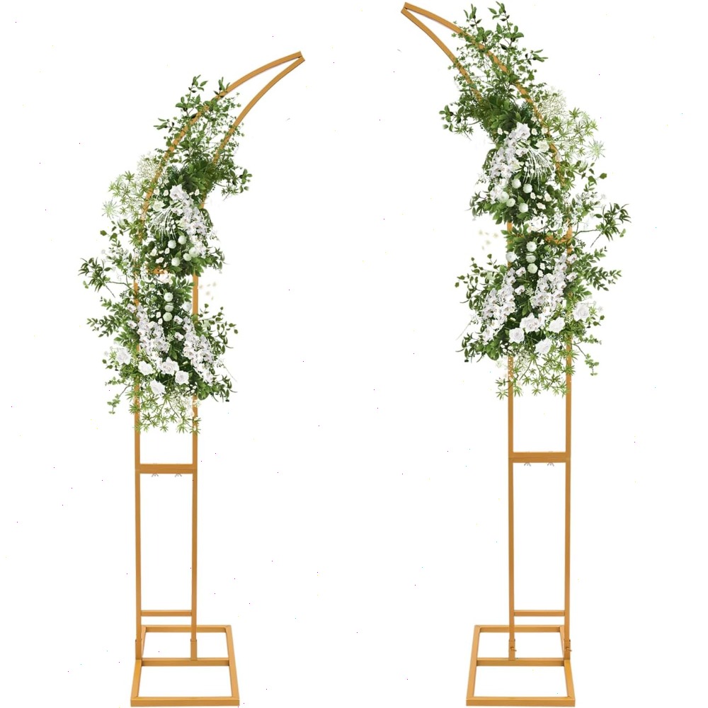 2Pcs Curved Wedding Arch Backd - Wedding Arch Flower recension och pris