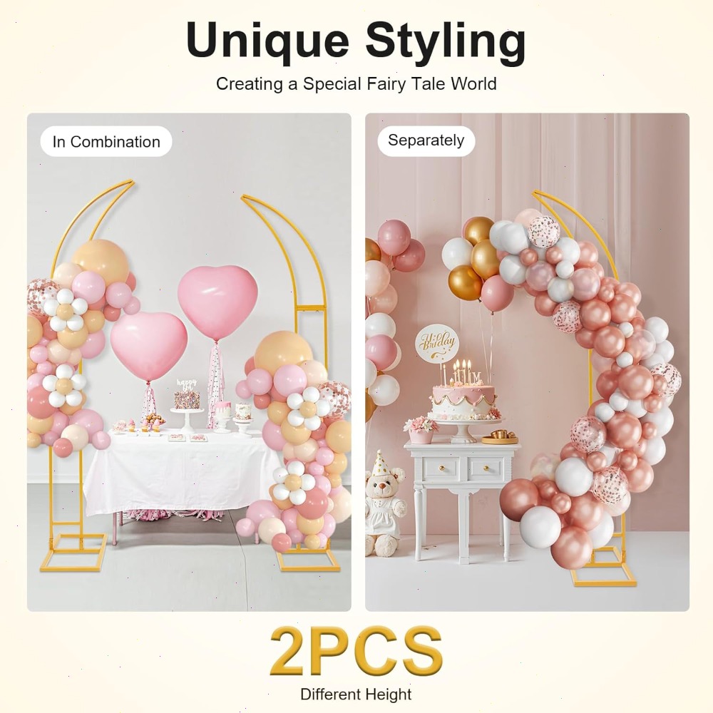 2Pcs Curved Wedding Arch Backd - Wedding Arch Flower recension och pris