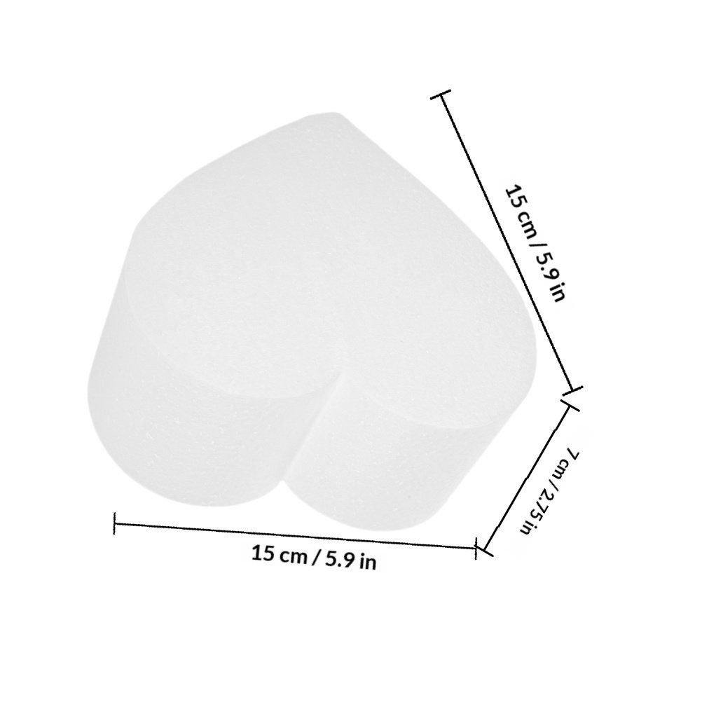 4Pcs Heart Foam Cake Dummy Cak - Wedding Supply Decor recension och pris