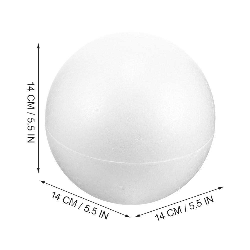 Large White Foam Ball Smooth S - Wedding Supply Decor recension och pris