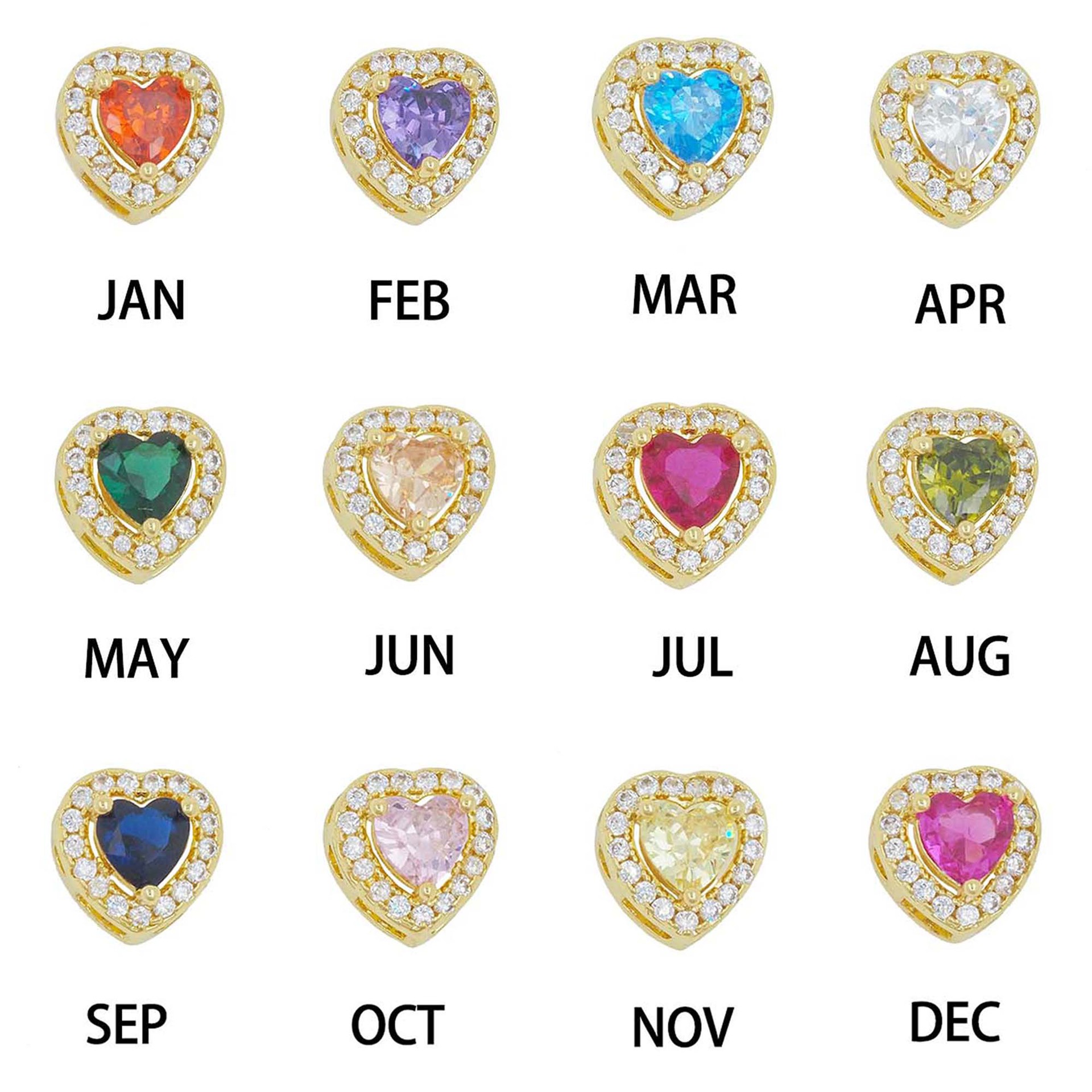 DOREMI Dainty Heart Birthstone - Wedding Z recension och pris