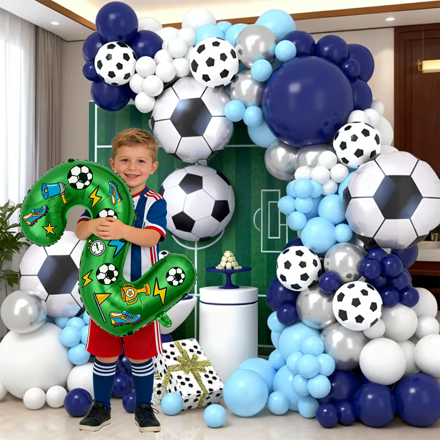 Football-themed Balloon Arch K - Wedding Day Supply Kit recension och pris