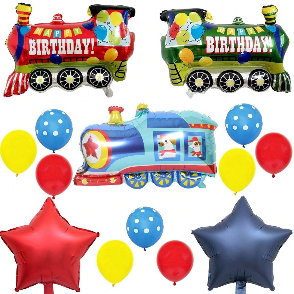 14pcs Train Balloon Kit for Bi - Wedding Day Supply Kit recension och pris