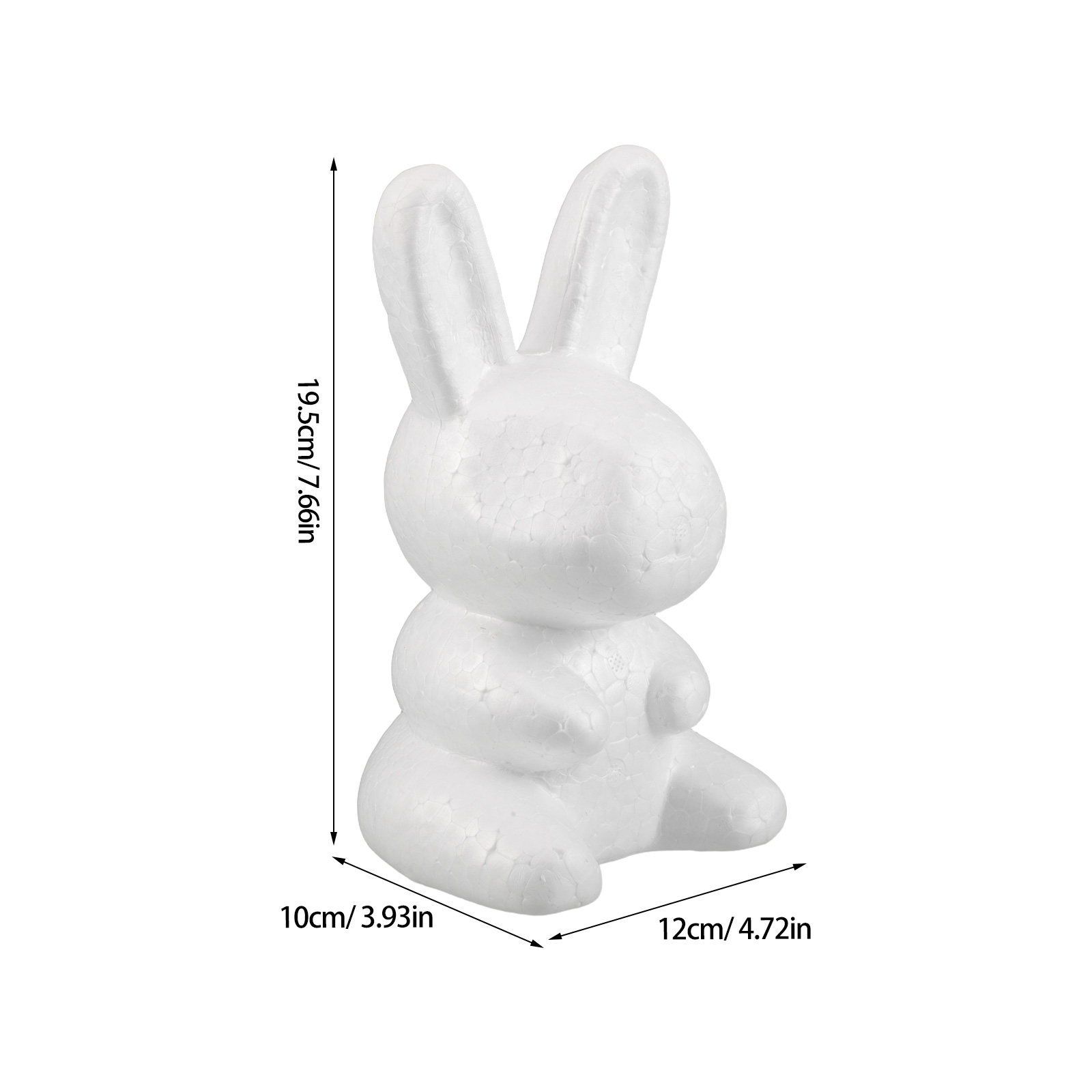 3Pcs White Foam Bunny DIY Scul - Wedding Supply Decor recension och pris