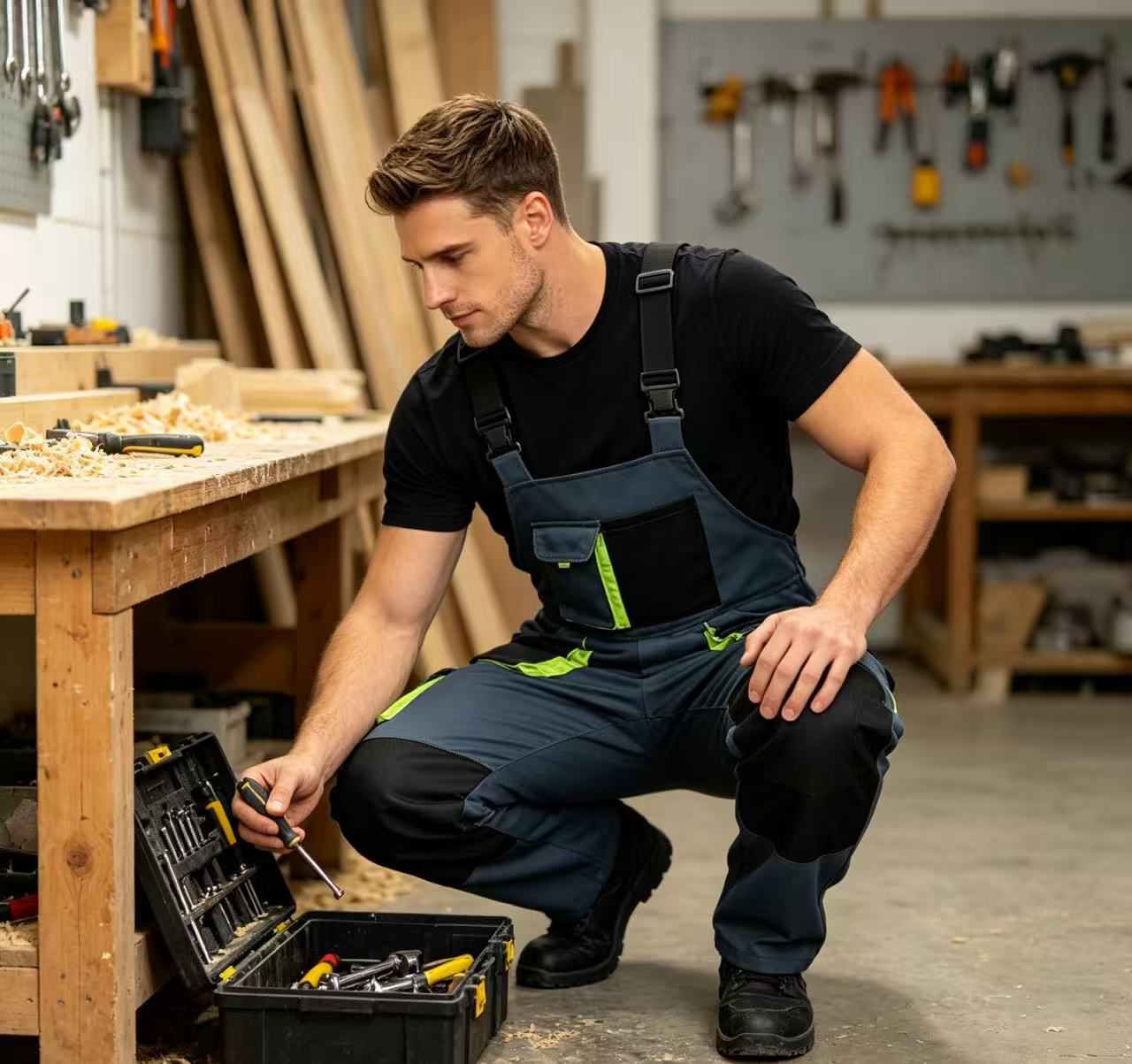 Men's Work Jumpsuits Adjustabl - Wedding Job recension och pris