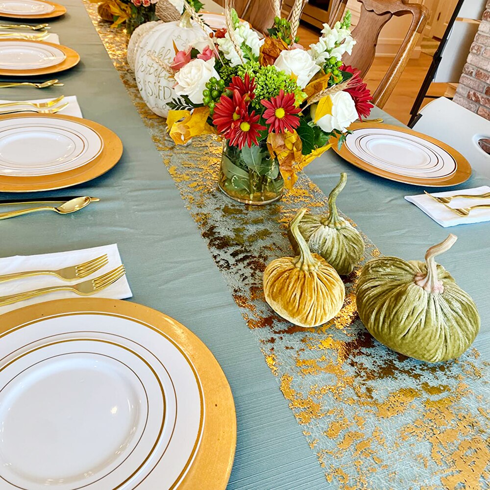 Sparkle Metallic Gold Thin Tab - Table Runner Sequin recension och pris