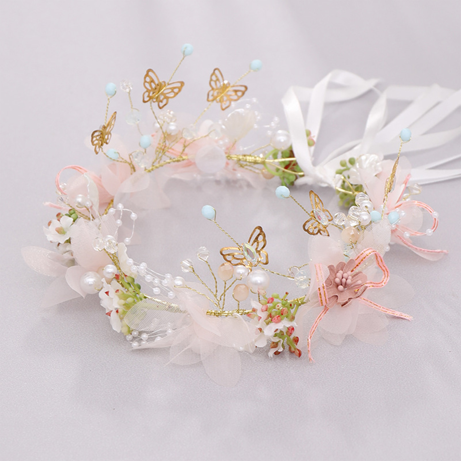 Women Girls Flower Headband Br - Wedding Arch Flower recension och pris