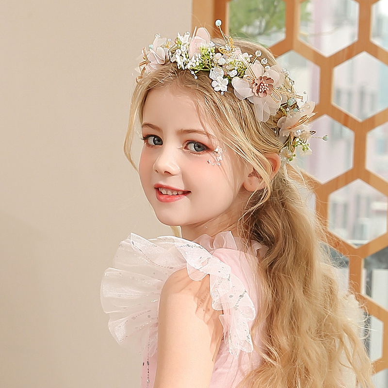 Women Girls Flower Headband Br - Wedding Arch Flower recension och pris