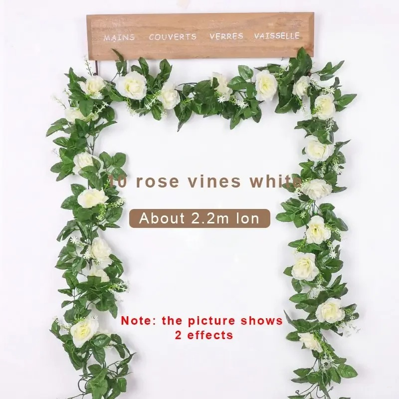 1Pcs 2.2M Artificial White Flo - Wedding Arch Flower recension och pris