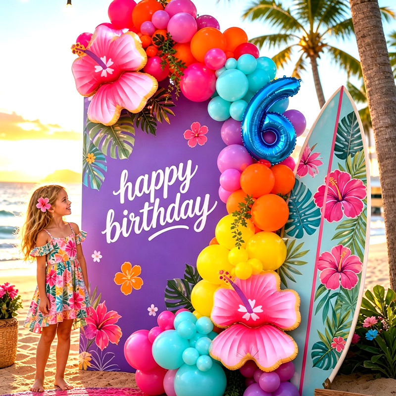 Hawaii Tropical Balloon Arch K - Wedding Day Supply Kit recension och pris