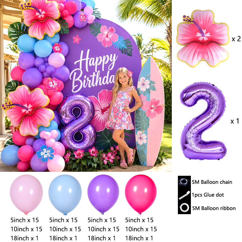 Hawaii Tropical Balloon Arch K - Wedding Day Supply Kit recension och pris