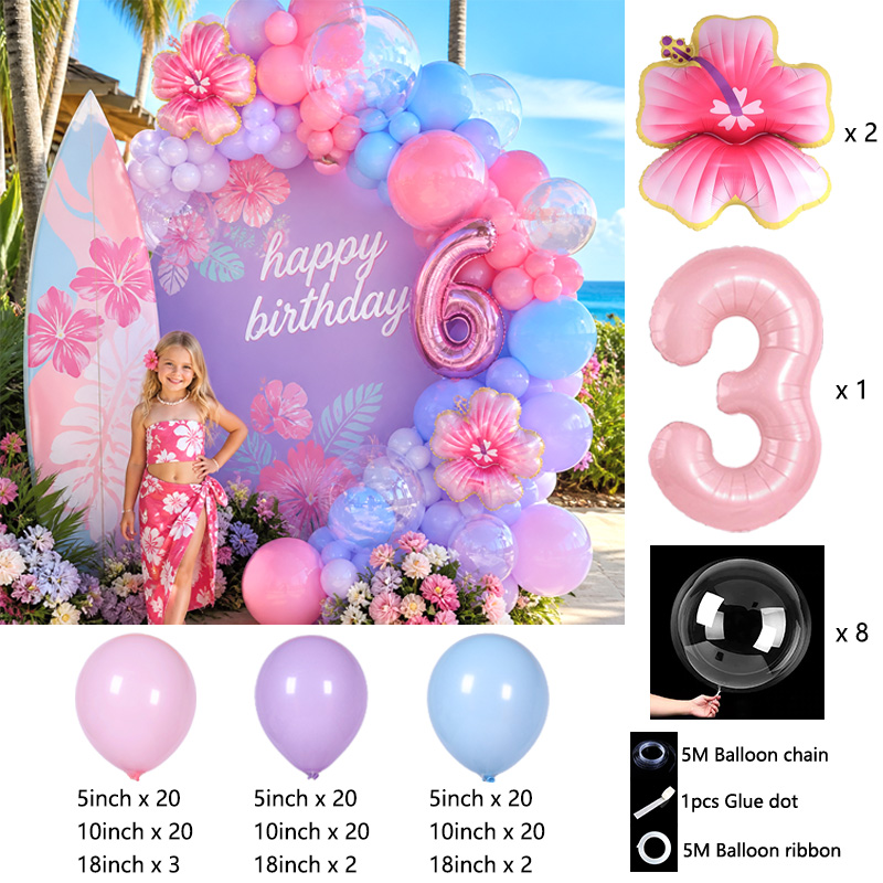 Hawaii Tropical Balloon Arch K - Wedding Day Supply Kit recension och pris