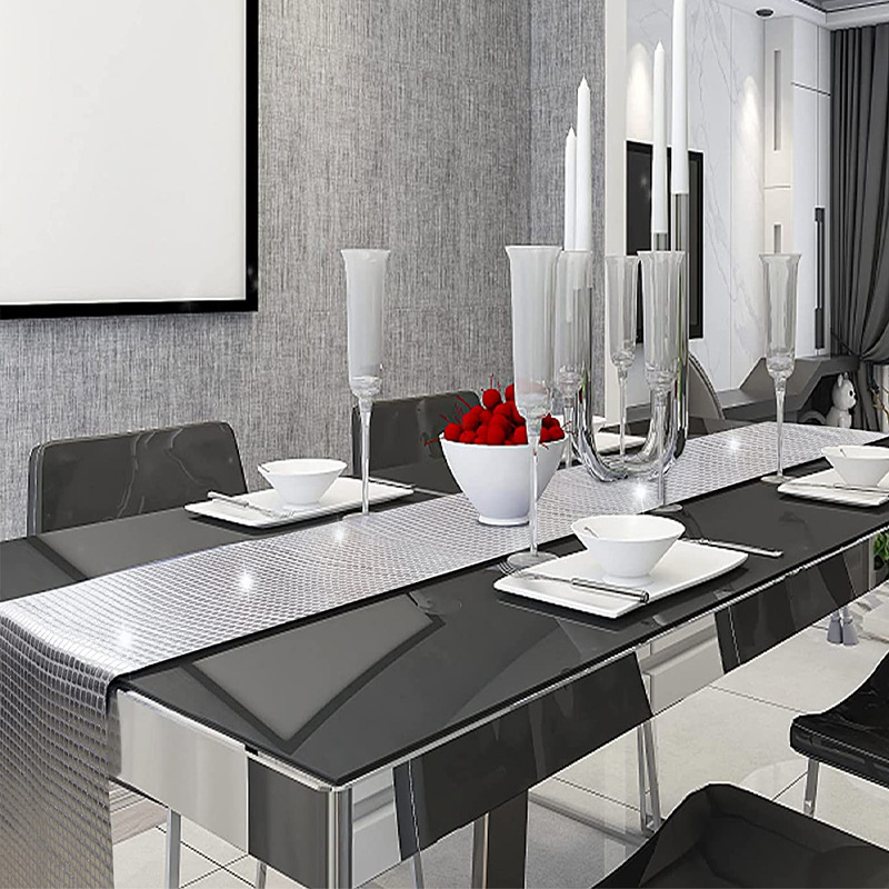 Shiny Mirror Gold/Silver Foil  - Table Runner Sequin recension och pris