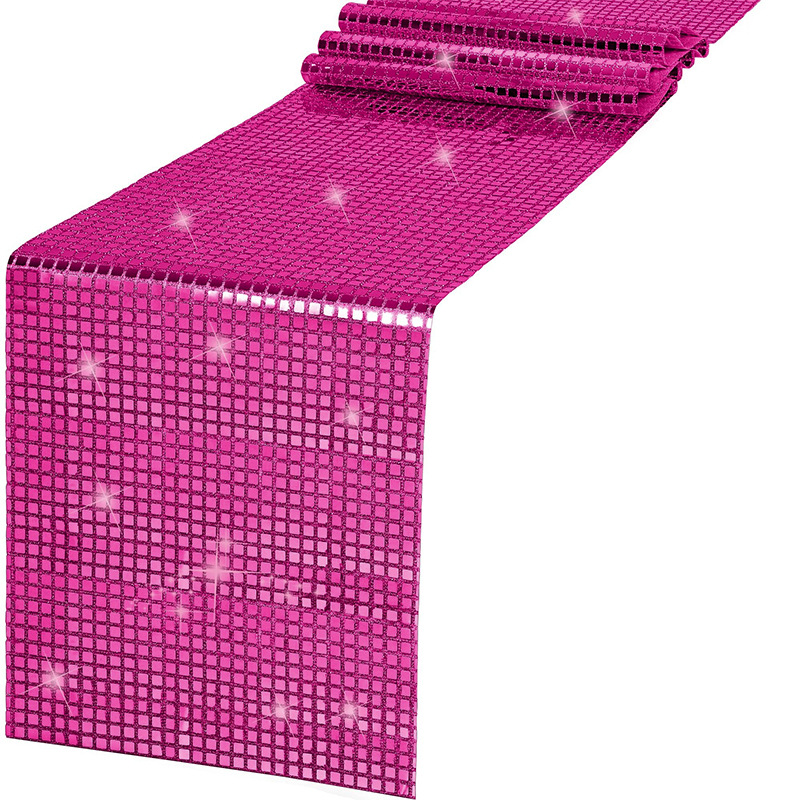 Shiny Mirror Gold/Silver Foil  - Table Runner Sequin recension och pris
