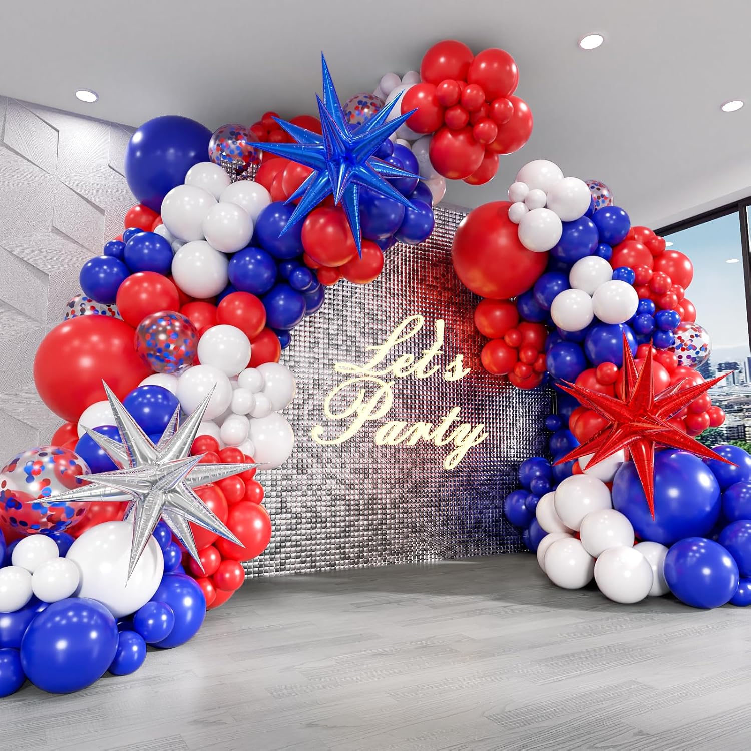 129pcs Red White and Blue Ball - Wedding Day Supply Kit recension och pris