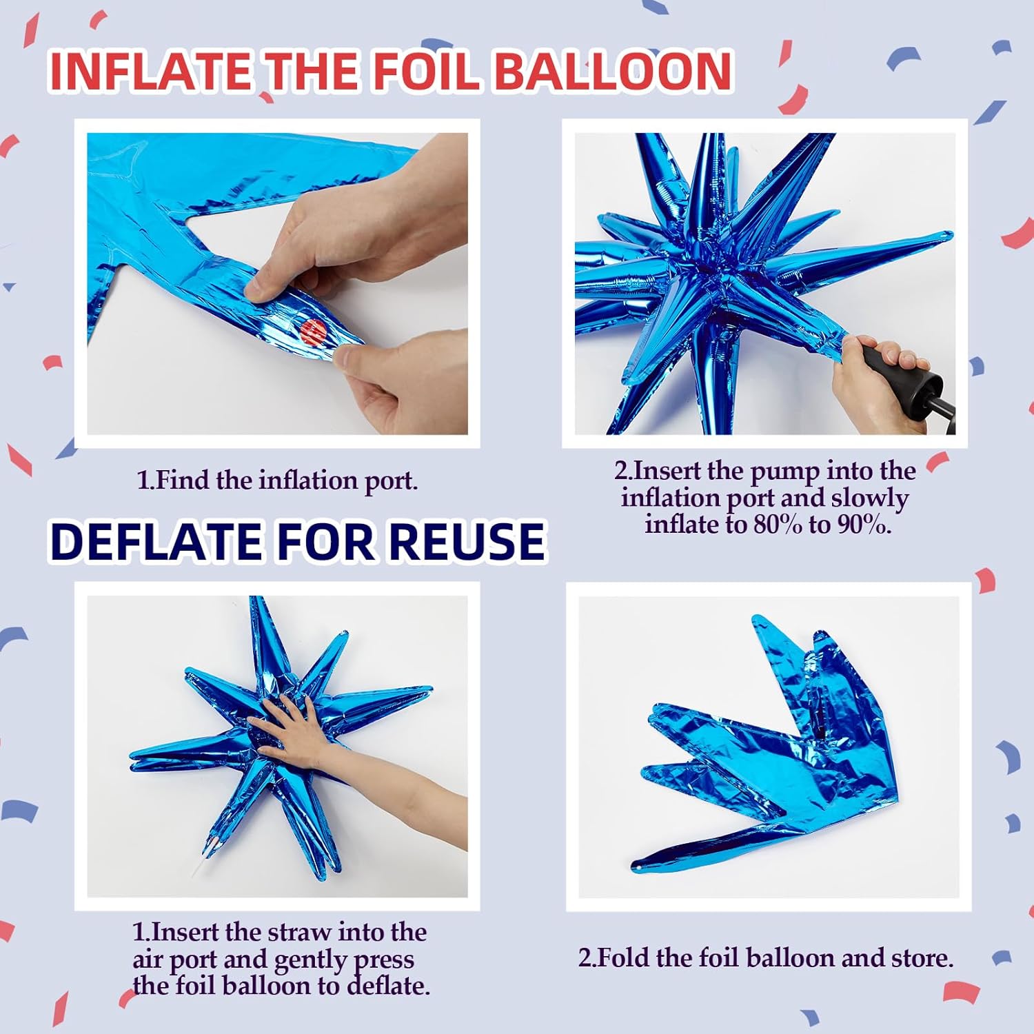 129pcs Red White and Blue Ball - Wedding Day Supply Kit recension och pris