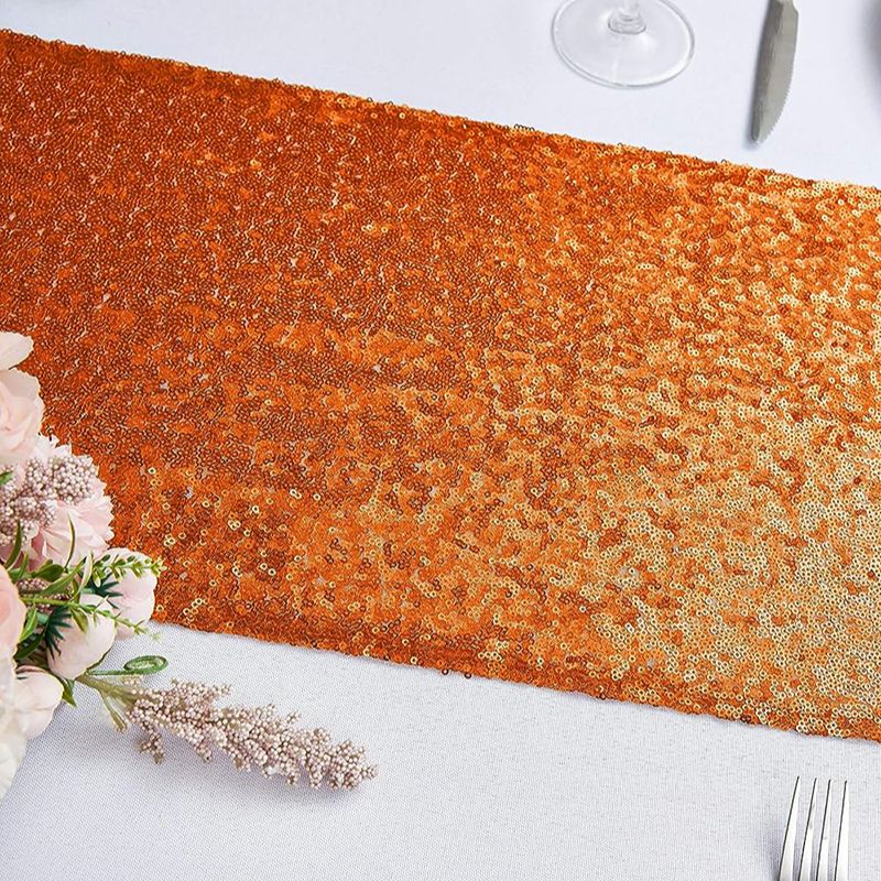 Orange Sequin Table Runner for - Table Runner Sequin recension och pris