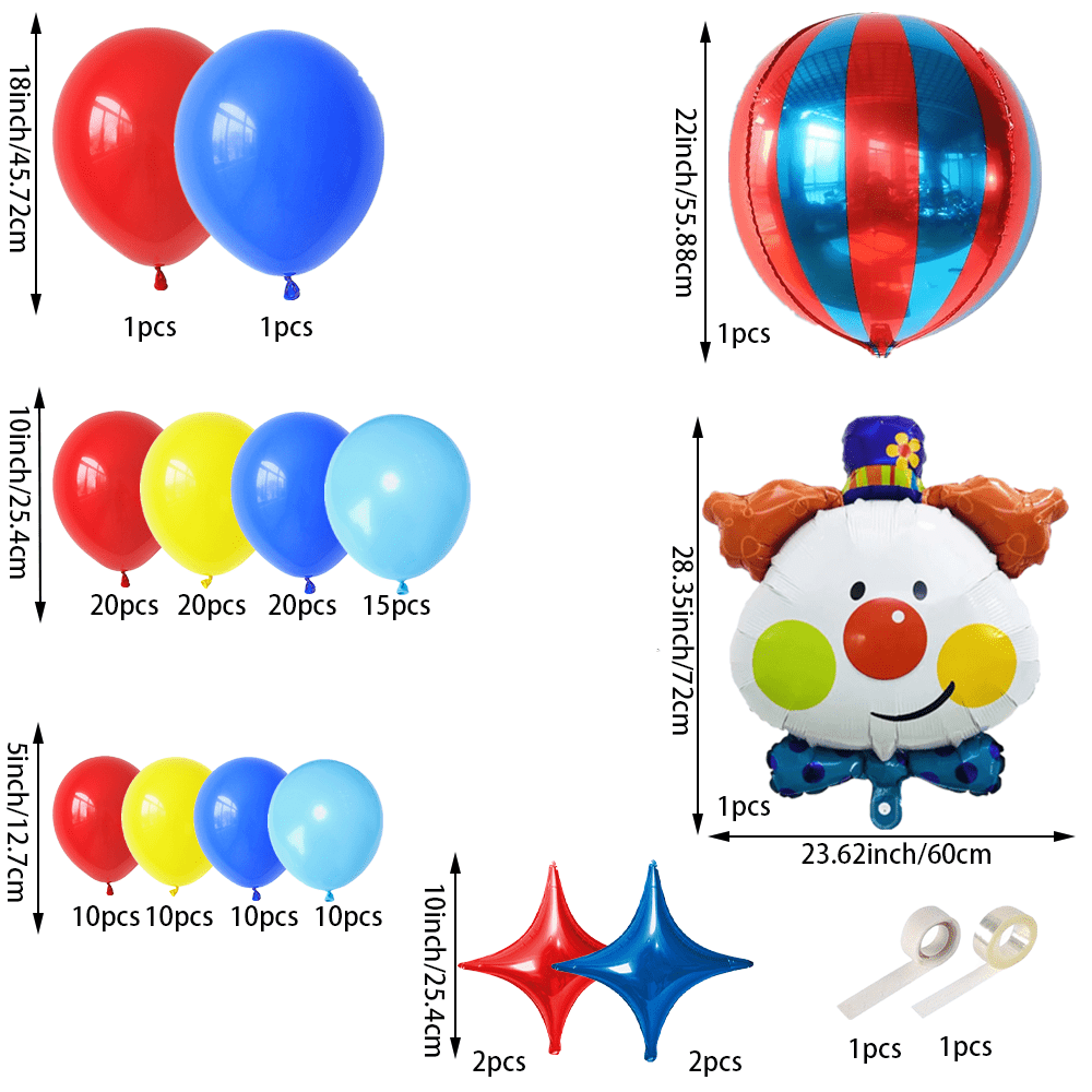 Cartoon Clown Garland Arch Kit - Wedding Day Supply Kit recension och pris